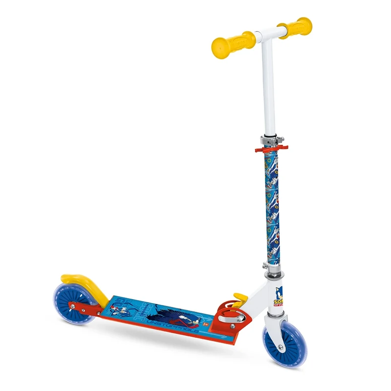 Mondo Toys SONIC 28708 Folding Aluminium Scooter with Extra Grip Plate and Adjustable Handlebar for Children and Girls