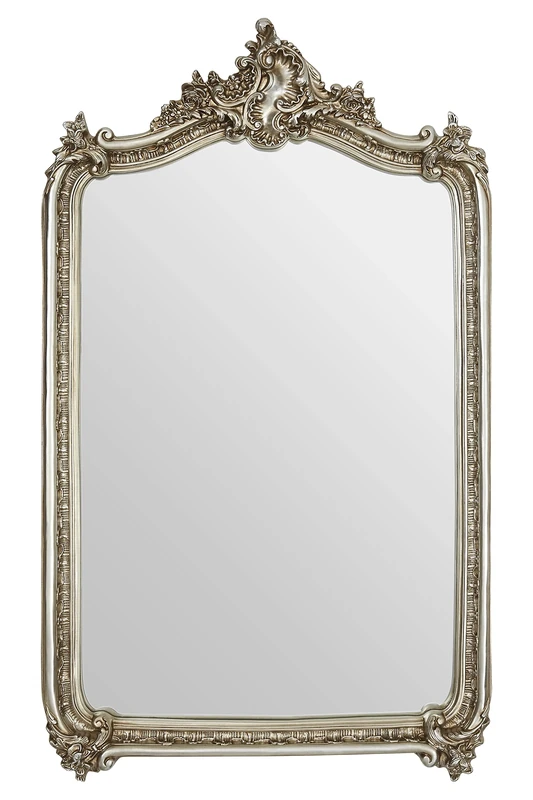 Premier Housewares Wall Mirror Exquisite Ornate Design Gold Color Grand Wall Mirrors For Hallways Bedroom and Livingroom W89 X D13 X H150cm.
