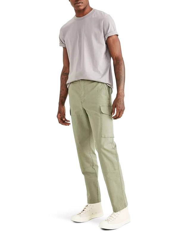 Dockers Men's, T2 TAPERED CARGO Pants, Camo, 34W / 36L