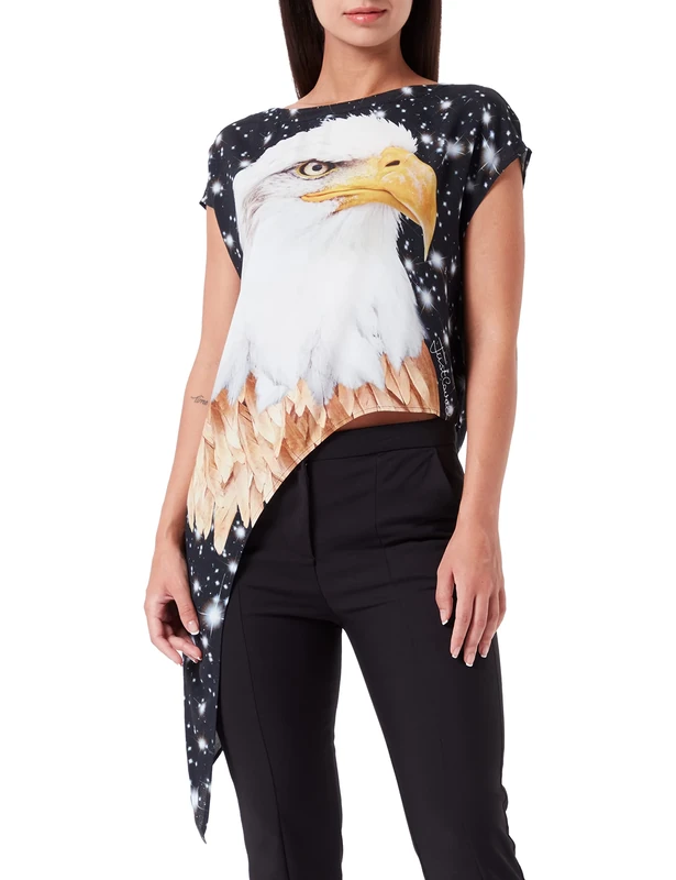 Just Cavalli Women's T-Shirt, 900s Black, M