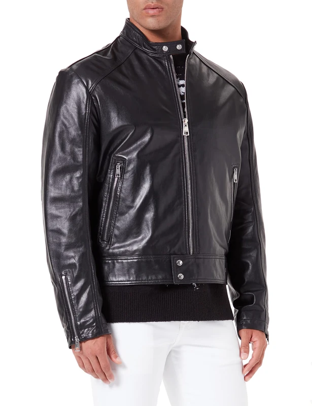 Just Cavalli Men's Kaban Pea Coat - Black, Size 44