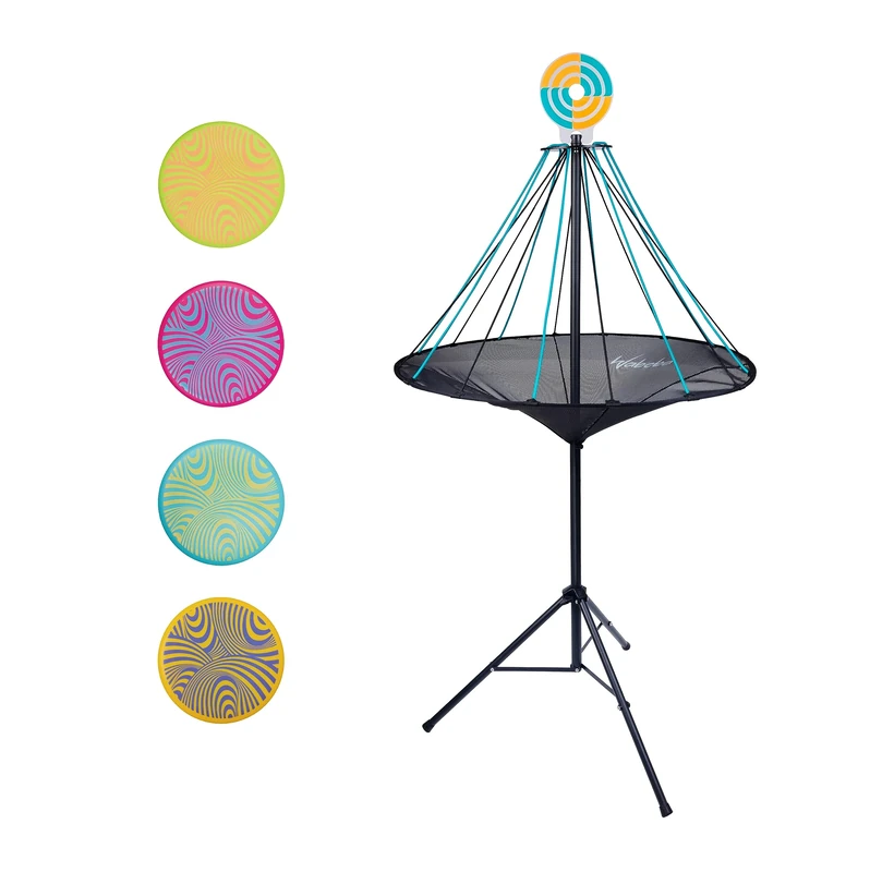 Waboba Hitman Flying Disc Target Game, 2 in 1 Foldable Throwing Garden Game with 4 Silicone Wingman Discs Included, Fun for All Ages, One Size - Image 1
