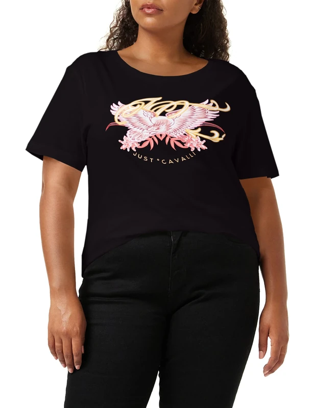Just Cavalli Women's T-Shirt, 900 Black, XXS