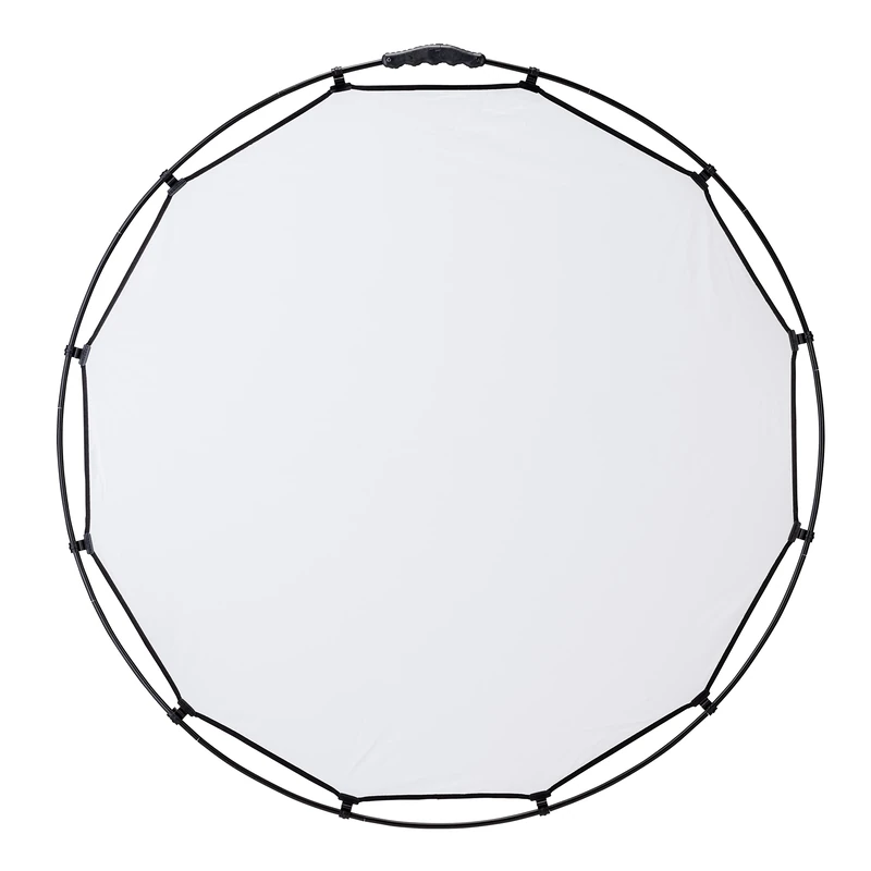 Manfrotto HaloCompact Plus Diffuser 98 cm / 38 inch 2 Stop Circular Diffuser - RapidExoframe™ Technology - Collapsible Aluminium Frame - LL LR3333