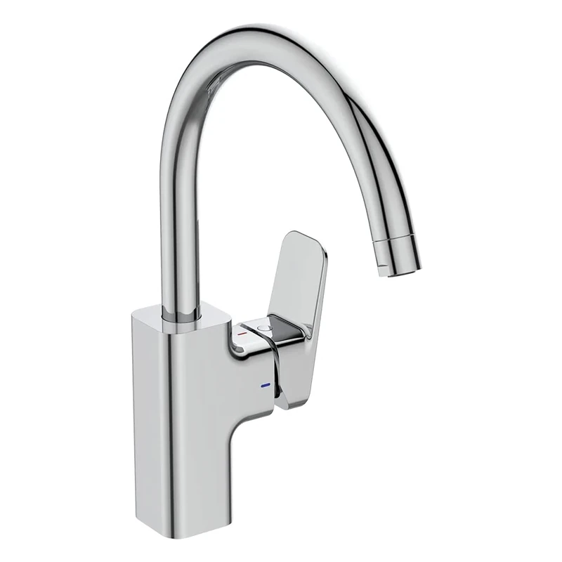 Ceraplan Single Lever High Tubular Spout Kitchen Mixer Tap