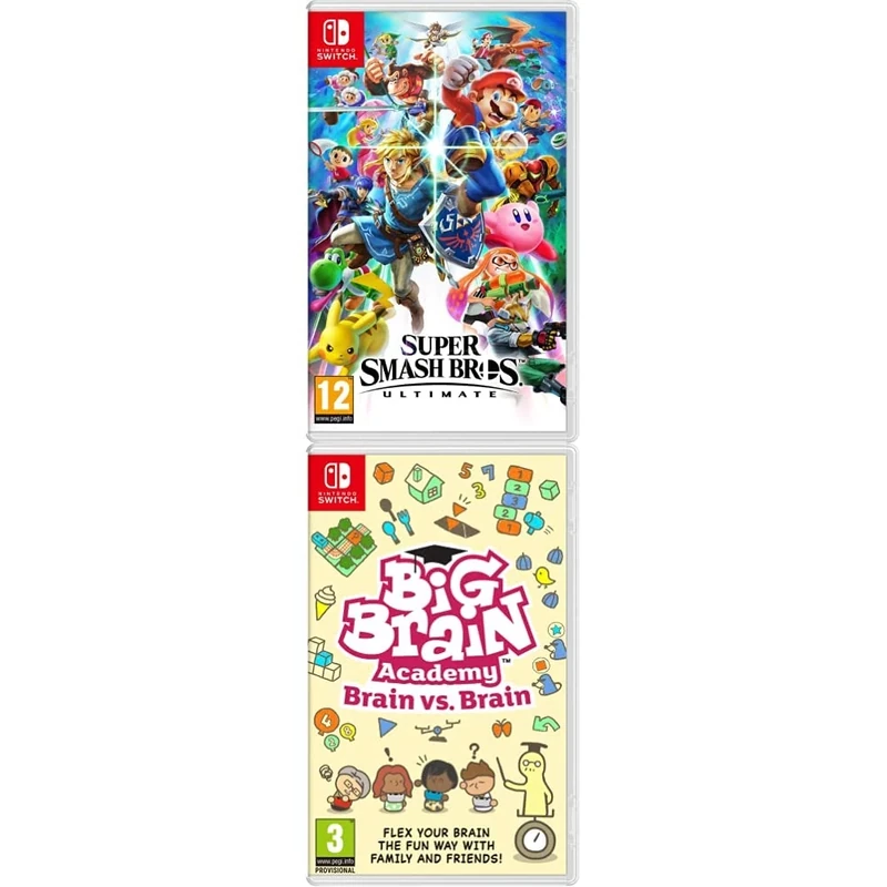 Super Smash Bros - Ultimate (Nintendo Switch) + Big Brain Academy: Brain vs Brain (Nintendo Switch)