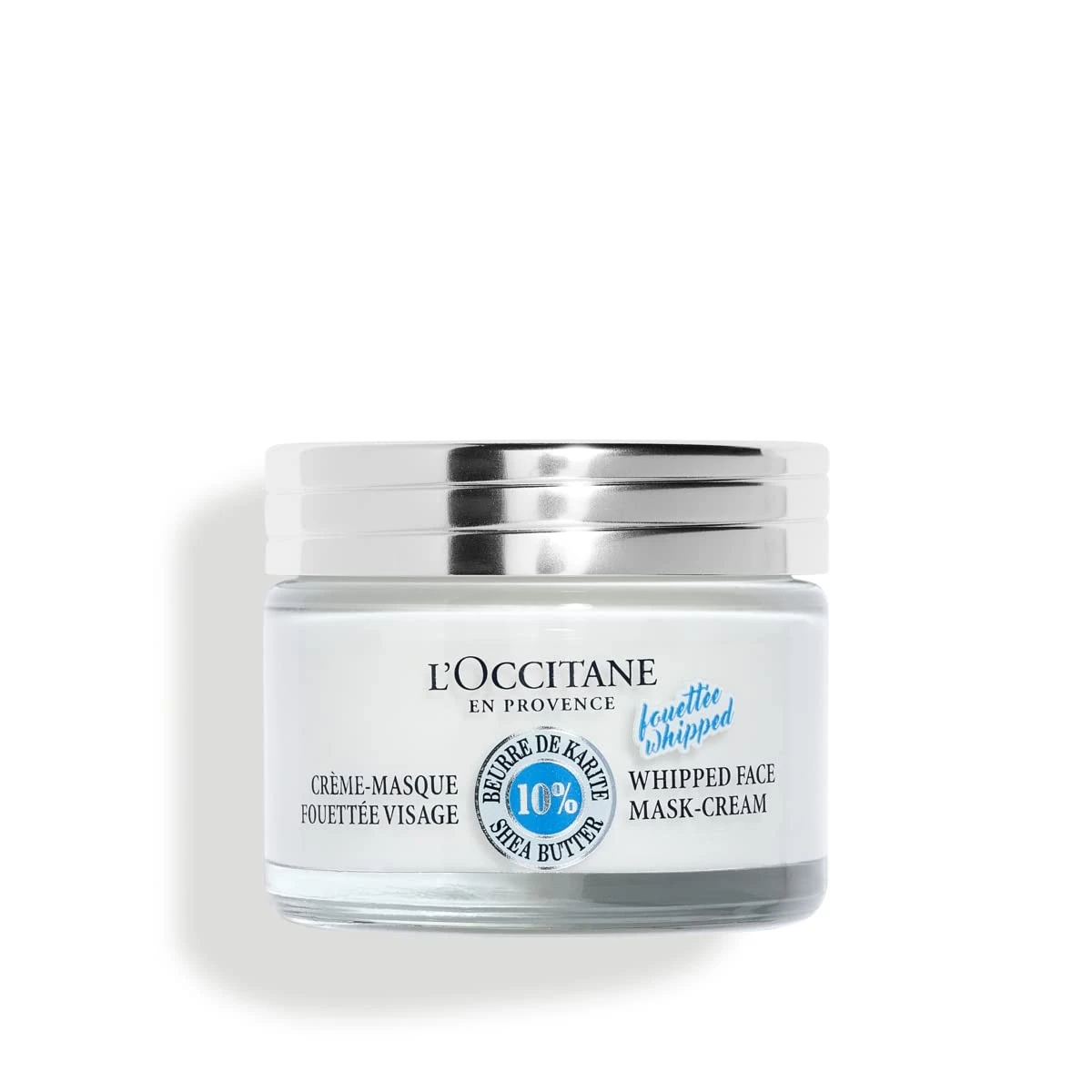 L'OCCITANE Moisturizing and Soothing Shea Butter Whipped Face Mask Cream | Enriched with Shea Butter | Vegan & 98% Readily Biodegradable | Premium & Clean Beauty Daily Cream Mask for All Skin Types