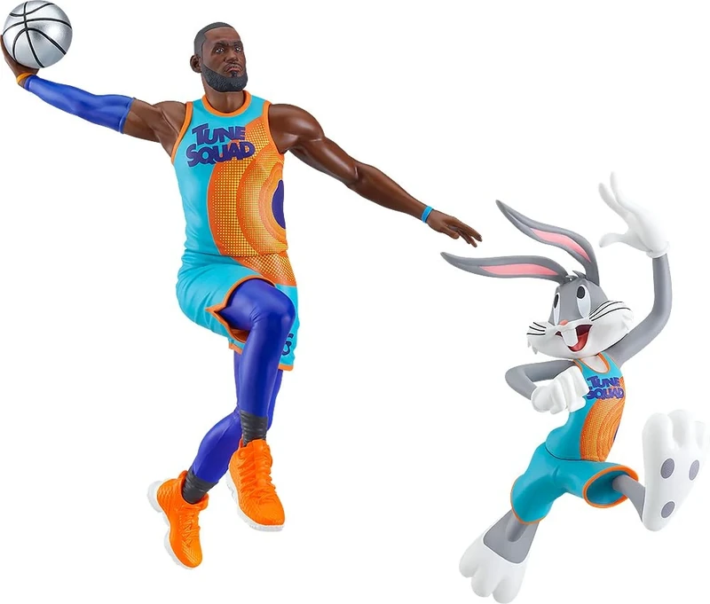 Good Smile Company -81308-Space Jam: New Legacy-Pop Up Parade-Lebron James & Bugs Bunny 15 cm, Multicoloured, OCT218113 - Image 1