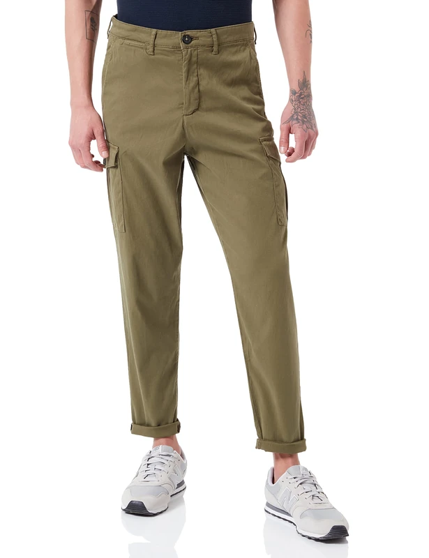 SELECTED HOMME Men's Trousers, Winter Moss, 34 W/34 L - Image 1