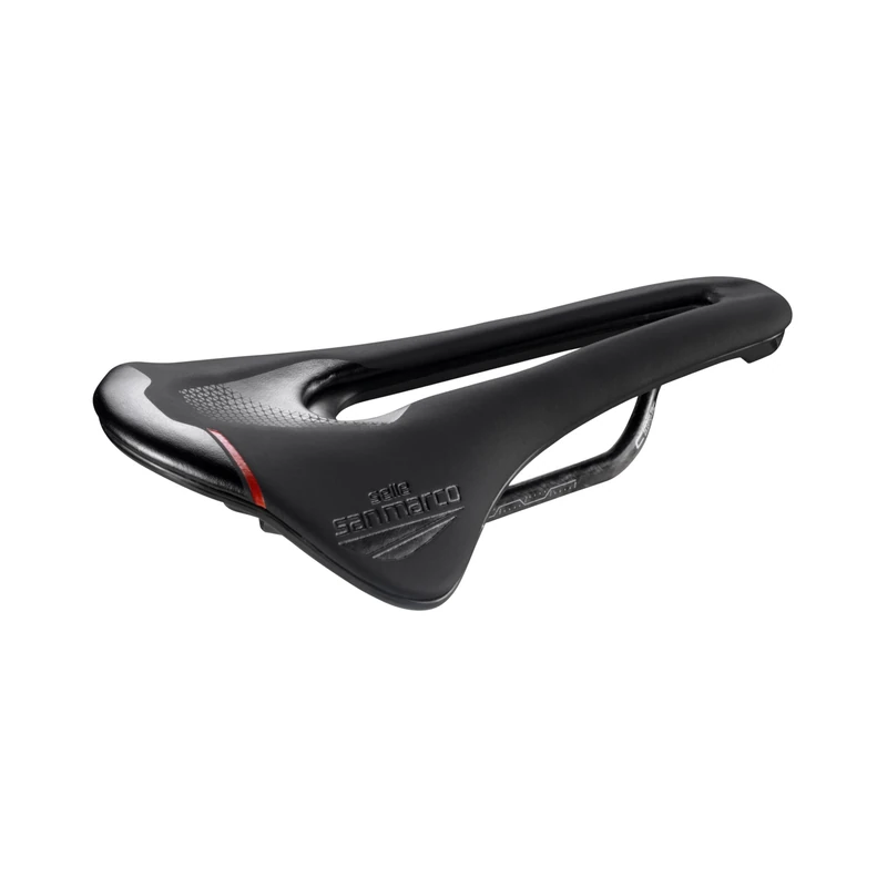 Selle San Marco Shortfit 2.0 Carbon FX Saddle: Black/Black Wide (L3) - Image 1