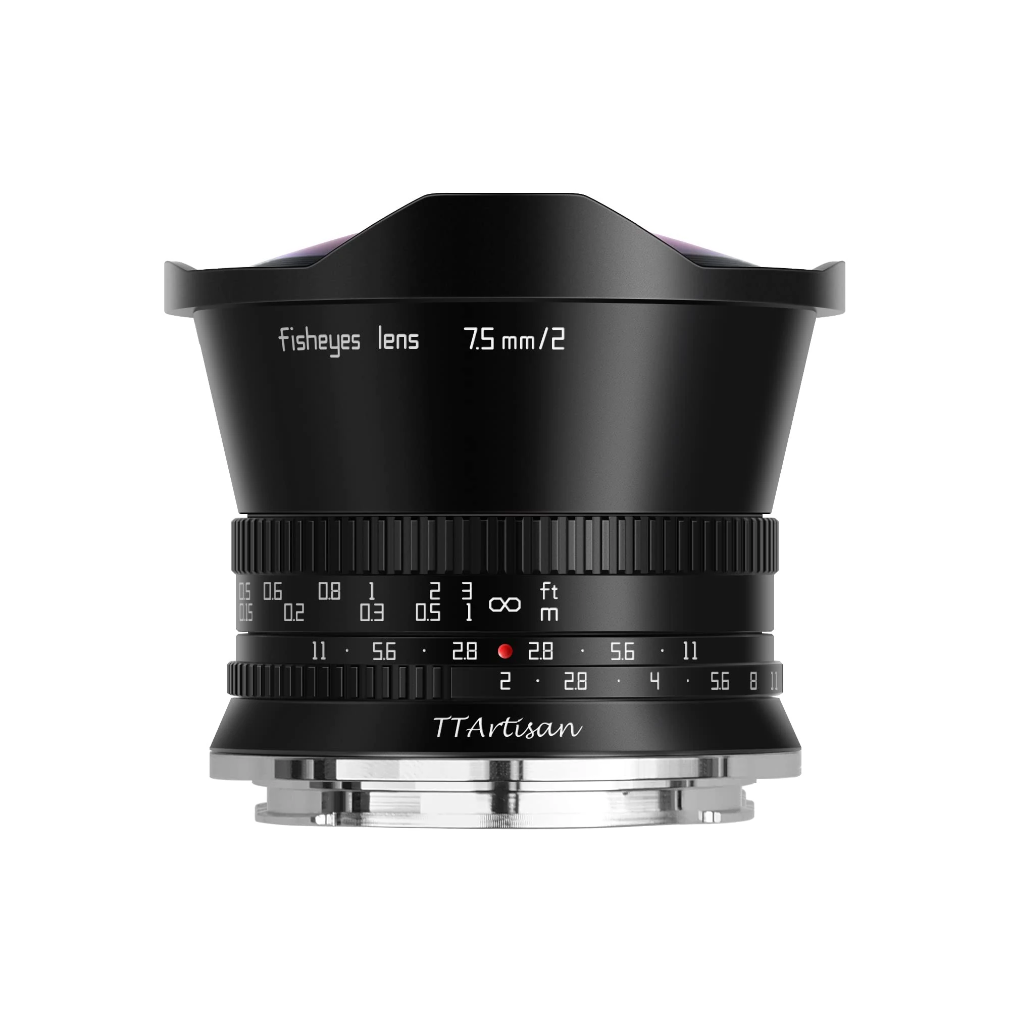 TT Artisan 7.5 mm F2.0 APS-C fisheye lens connection Nikon Z mount black ultra wide angle lens with 180 degree viewing angle