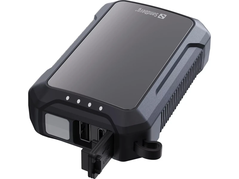 Sandberg 420-65 Hand Warmer Powerbank 10000 mAh | 4 Phone Charges | Portable Mobile Charger | Backup Battery w USB-C, USB-A | IPX5 Water Resistant | Hand Heater | Power-Through | Mini Flashlight - Image 1
