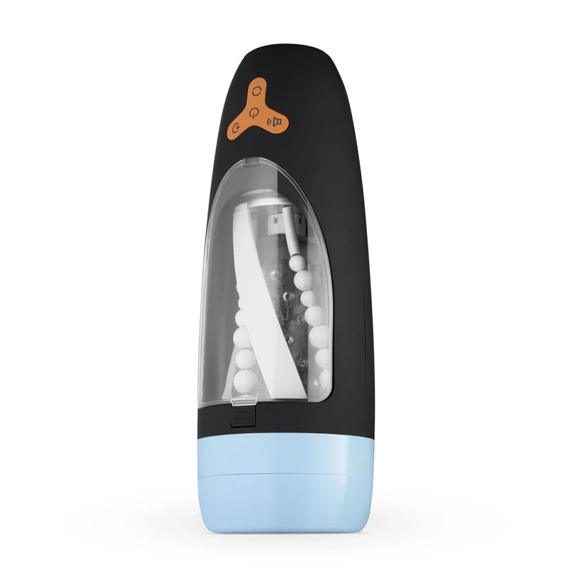 CRUIZR-CP01 Rotating and Sucking Automatic Masturbator with Adapter - Featuring 10 Rotating and 5 Sucking Functions & Voice Activator
