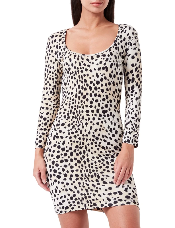 Just Cavalli Women's Dress, 108s Ivory Cream, 16