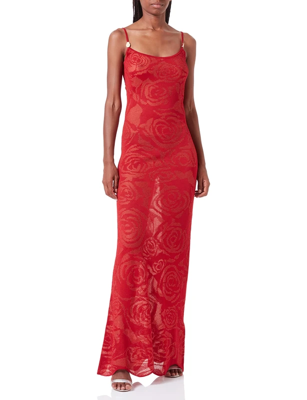 Just Cavalli Women's Dress, 305j Red Jacquard, L