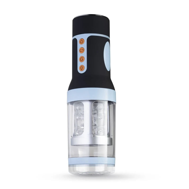 CRUIZR CM04 Rotating Masturbator - Sex Toys for Men with a Lifelike Feeling - Masturbator for Men with 3 Speeds and Rotating Functions - Rechargeable with USB Cable - Black