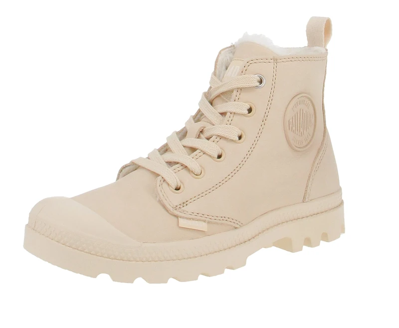 Palladium, PAMPA HI ZIP WOOL, Sneaker Boots female, Beige, 8 UK
