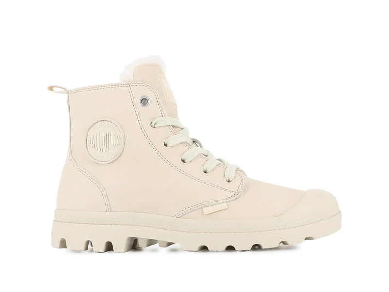 Palladium, PAMPA HI ZIP WOOL, Sneaker Boots female, Beige, 5 UK
