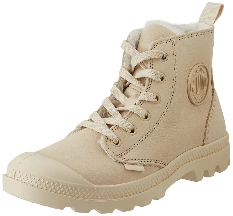 Palladium, PAMPA HI ZIP WOOL, Sneaker Boots female, Beige, 3.5 UK