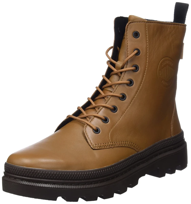 Palladium Unisex's Pallatrooper Off LTH Boots, Beige, 12 UK - Image 1