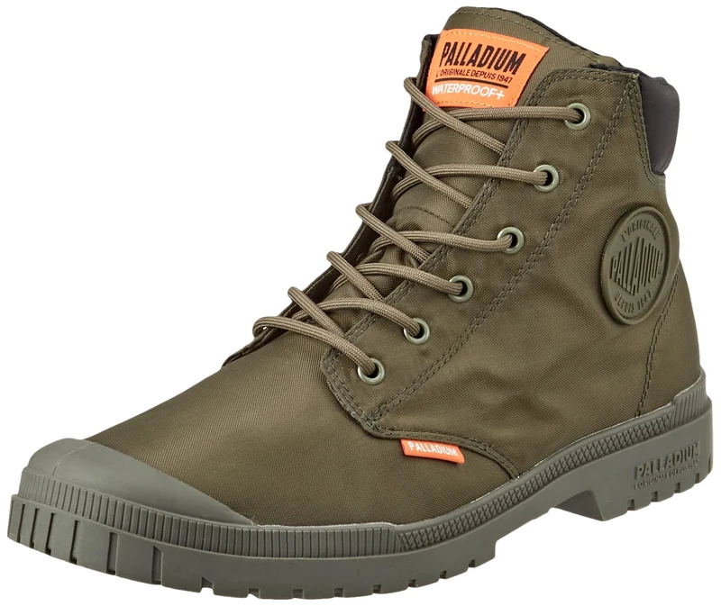 Palladium, Pampa Sp20 Cuff Wp+, Sneaker unisex, Green, 4 UK