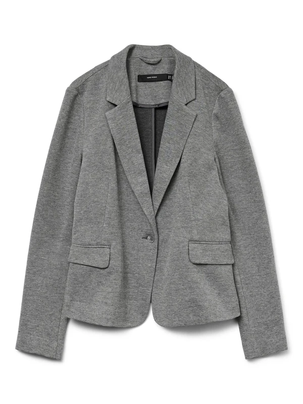 VERO Moda Womens Vmjulia JRS Noos Blazer, Dark Grey Melange, 10 UK