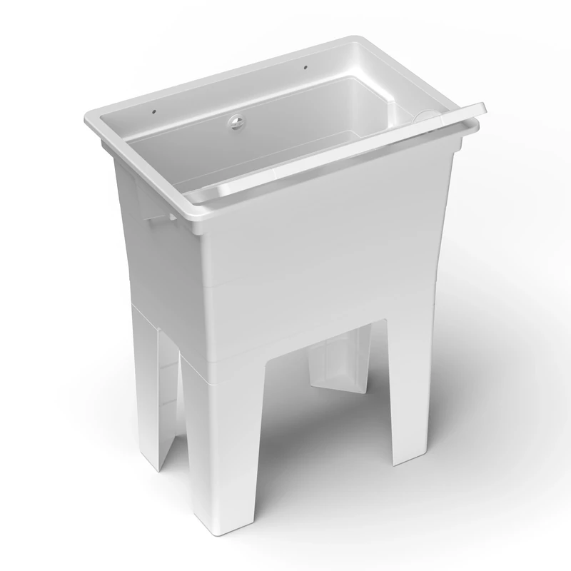 Monobloc Washing Machine in PP Resin for Outdoor, White, 59x41x75