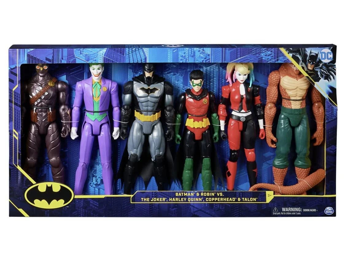DC Batman 12 Inch Action Figures 6 Pack Gift Set