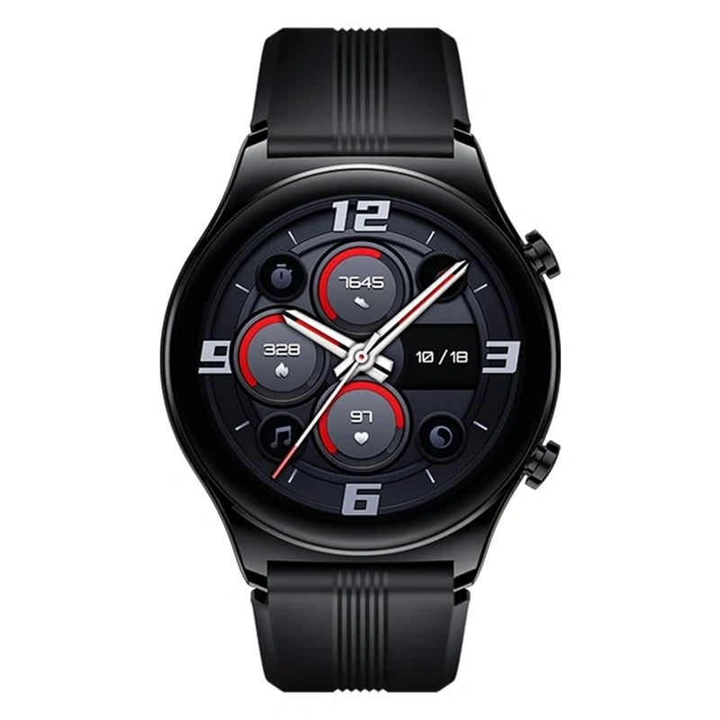 Honor watch gs 3, smartwatch with 1.43 inch amoled touch screen, fitness watch with heart rate monitor, sleep and blood oxygen monitoring for android, gps, 14 days battery life, midnight black, normal
