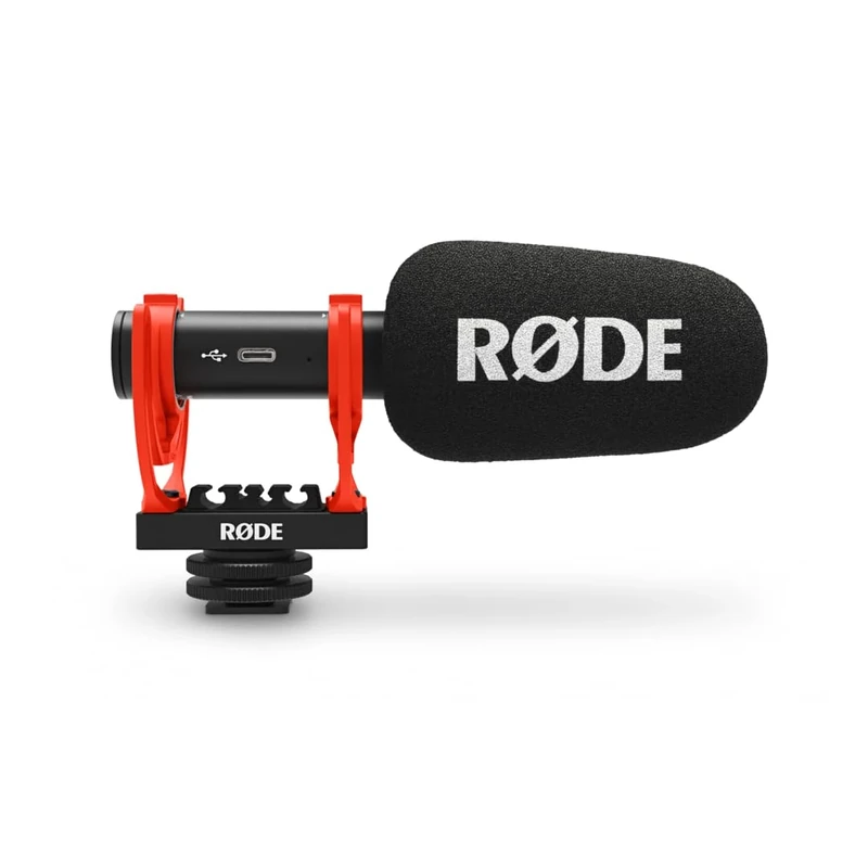 RØDE VideoMic GO II Ultra-compact and Lightweight Shotgun Microphone with USB Audio for Filmmaking, Content Creation, Location Recording, Voice Overs, Podcasting and Video Calls