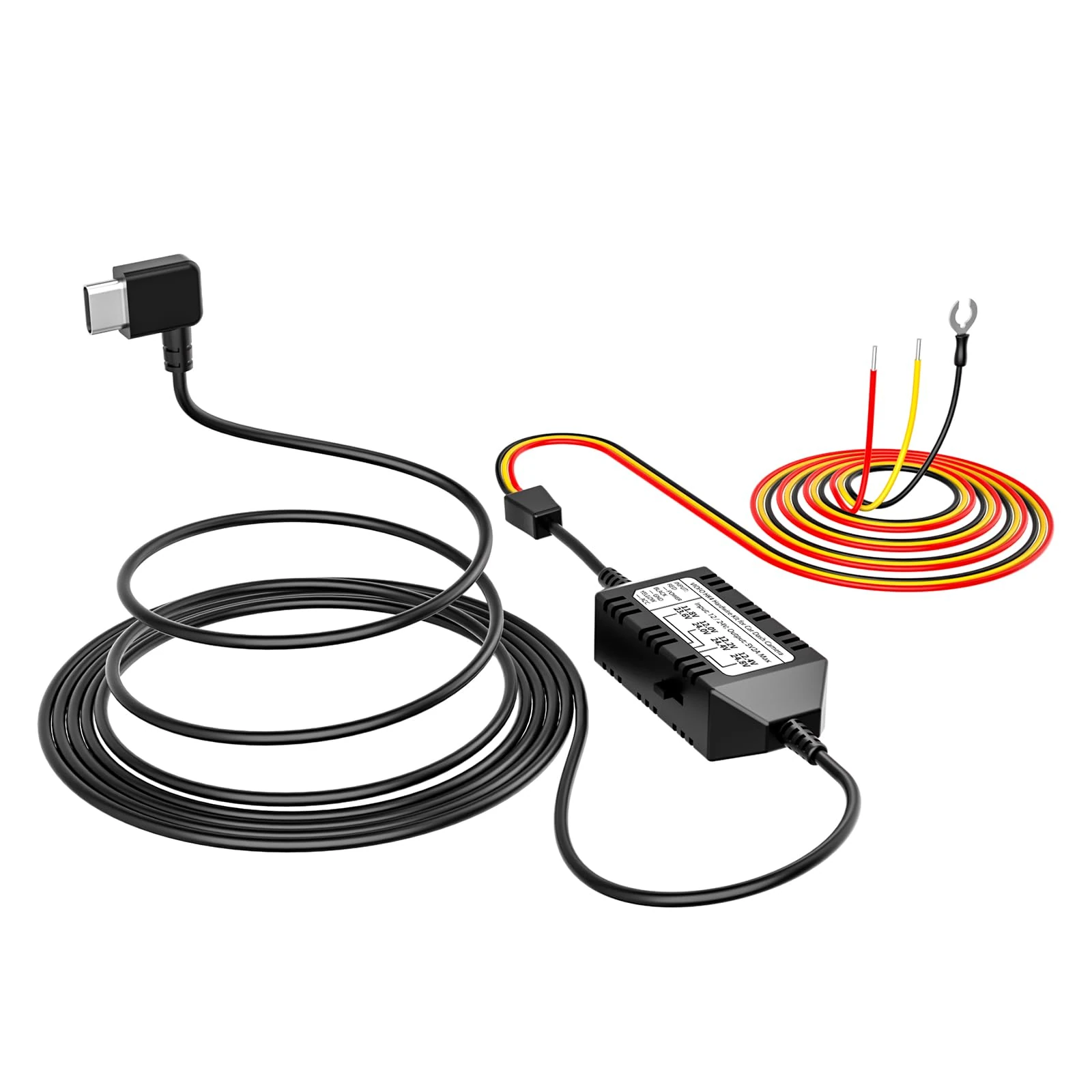 VIOFO HK4 Acc Hardwire Kit, USB-C Hard Wire Kit for A229/A229 Ultra/A329 Series, WM1, T130, A119 mini 2 Dash Cam, Low Voltage Protection for Parking Mode (Fuses need to be purchased additionally)
