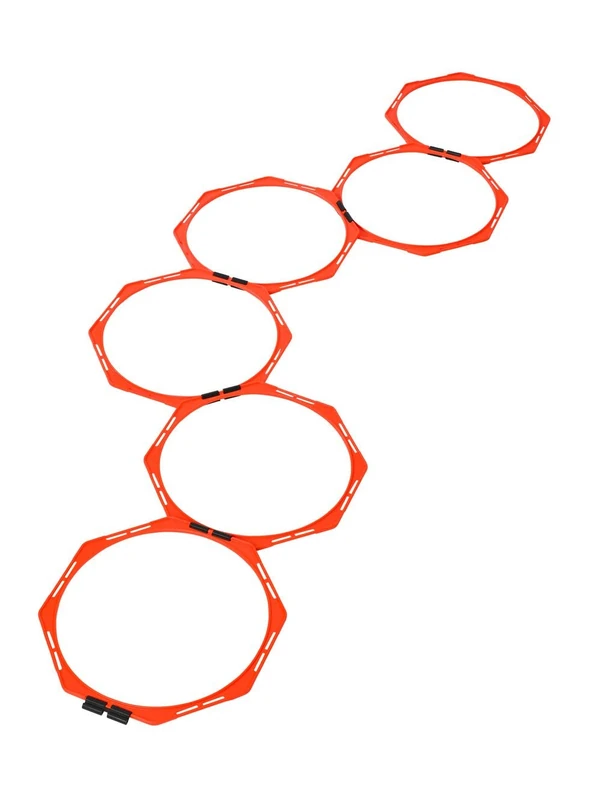 SELECT Unisex - Adult Octagon v22 Coordination Rings, Red, Plain - Image 1