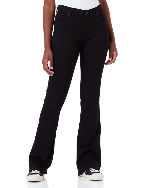 7 For All Mankind Women's Bootcut Bair Eco Jeans, Black, 28W x 28L