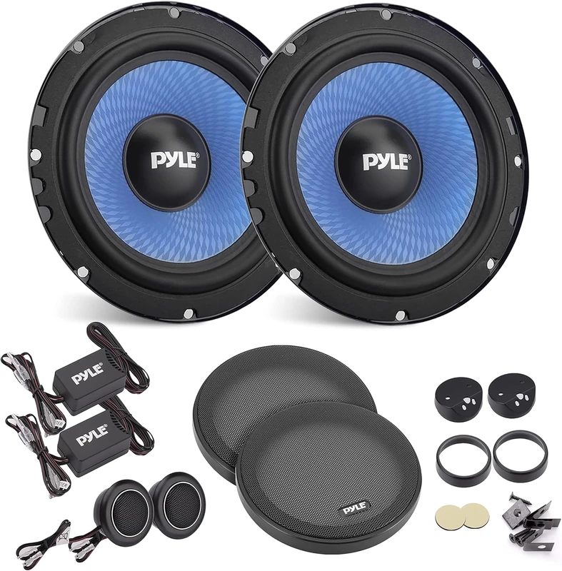 Pyle PL650CBL 6.5 inch Two-Way Component Speaker Kit - 360W