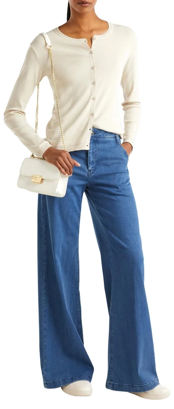 United Colors of Benetton Women's Maglia COREANA M/L 1091D5558 Cardigan Sweater, Beige Chiaro 152, XS