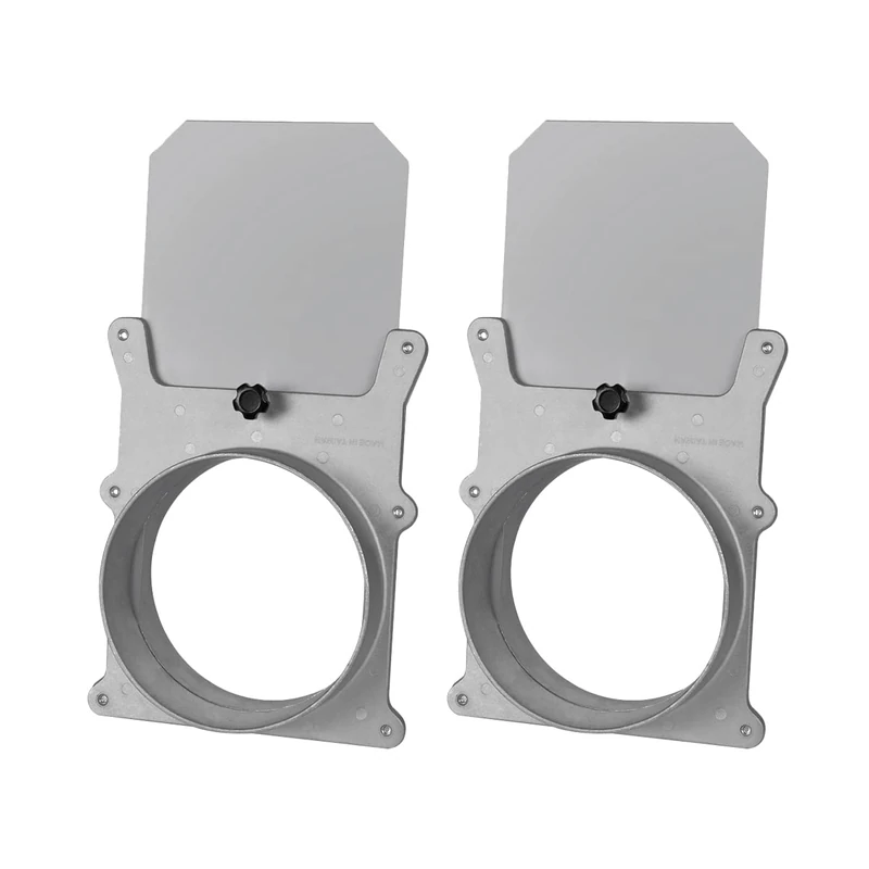 POWERTEC 70227-P2 6-Inch Aluminum Blast Gate for Dust Collector, Dust Collection Fittings, 2 PK