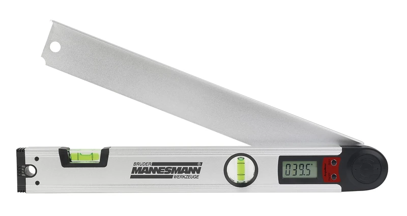 Brüder Mannesmann M81230 Digital Protractor with Vials + 5 m Tape Measure