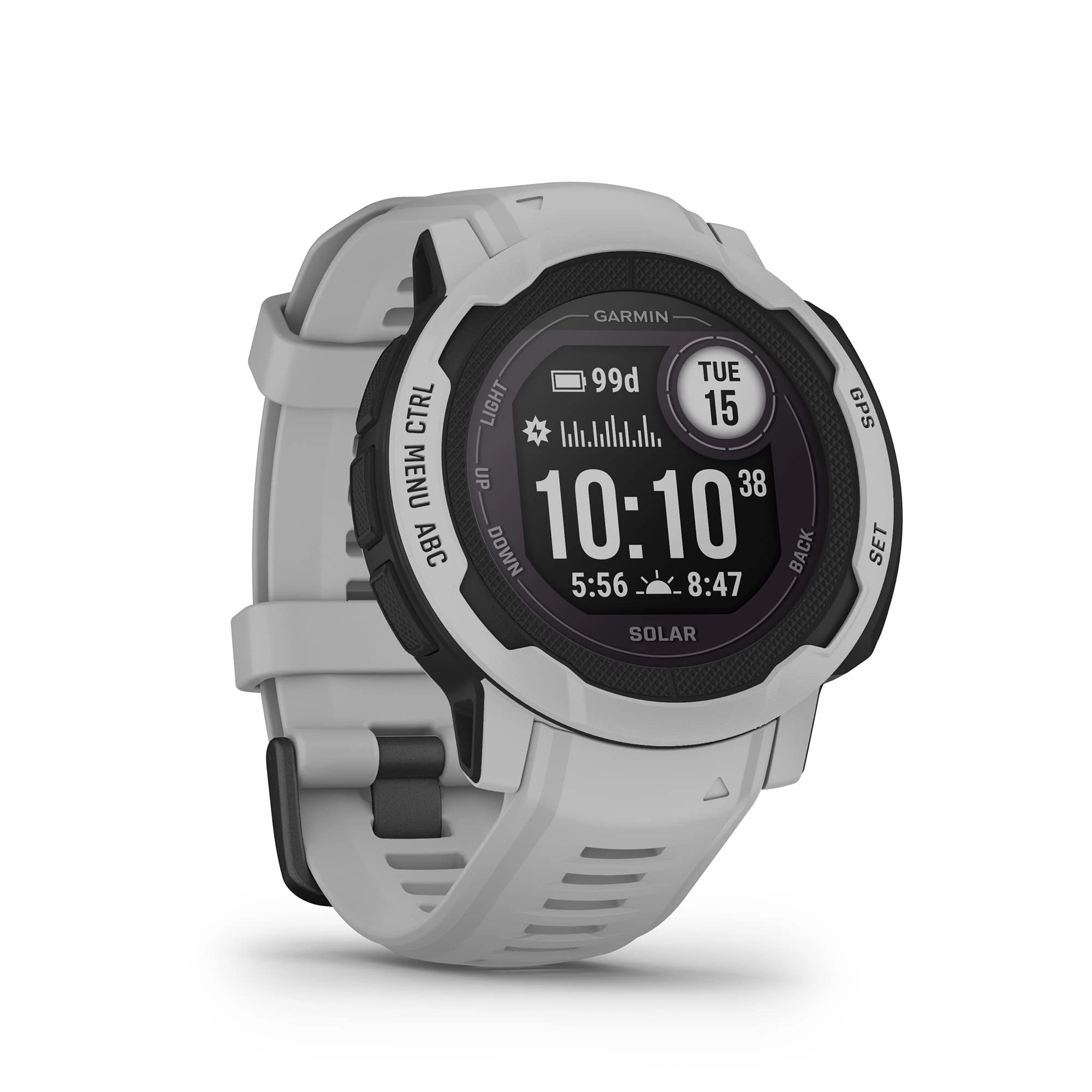 Garmin Instinct 2 Solar Rugged GPS Smartwatch, Mist Grey