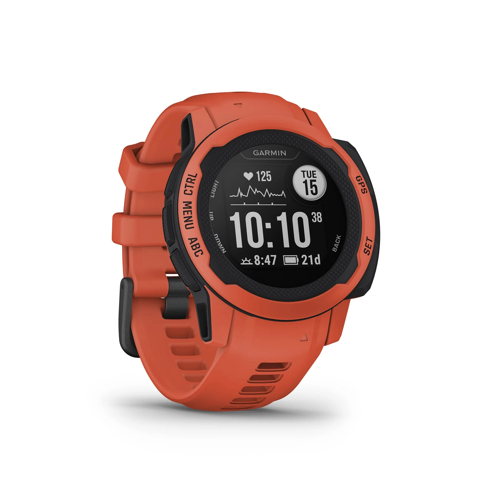 Garmin Instinct 2S Rugged GPS Smartwatch, Poppy