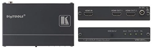 Distribution Amplifier, HDMI, 1:2 | AMPLIFIERS Distribution SPLITTERS/Extenders Audio Visual, 1 X Qty - VM-2HXL