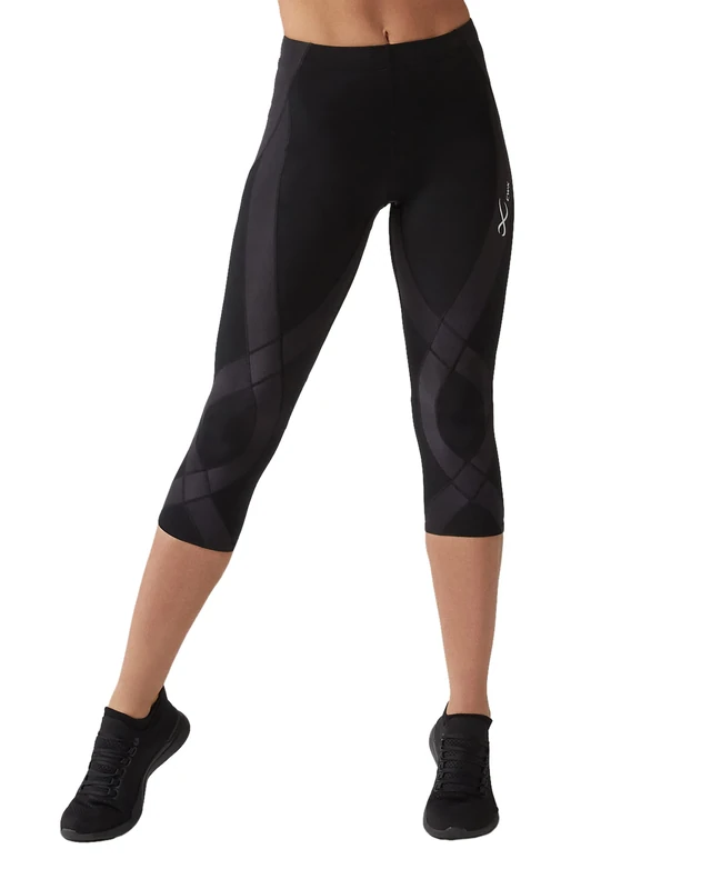 CW-X Women's Endurance Generator Joint and Muscle Support 3/4 Compression Tight, Black, XS