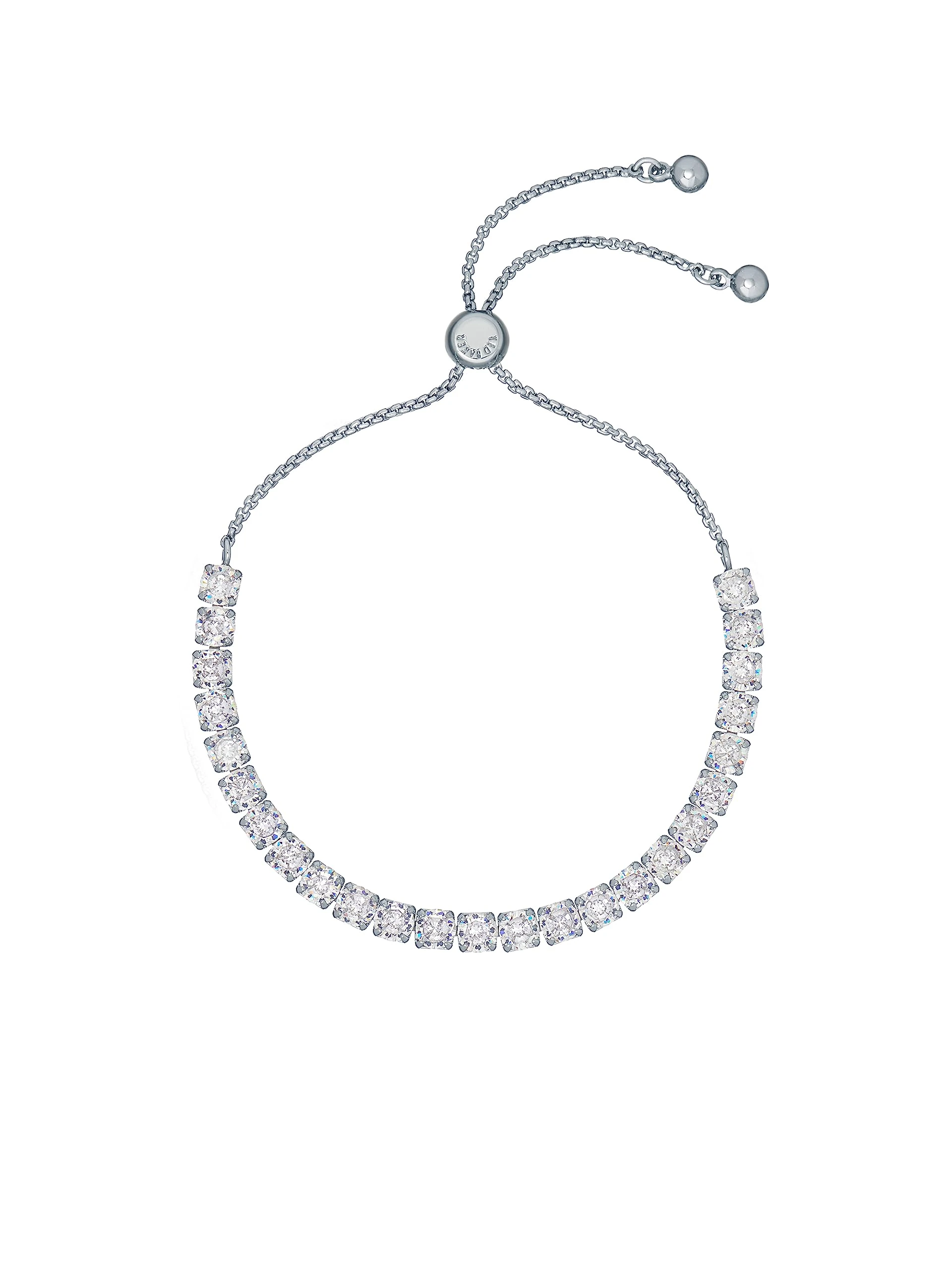 Ted Baker Melrah Crystal Adjustable Tennis Bracelet For Women (Silver/Crystal)