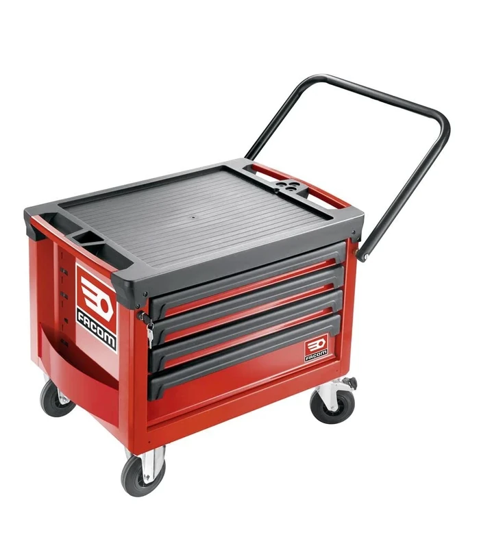 Facom ROLL.CR4M3A Roll M3 4-Drawer Chest, Red - Image 1