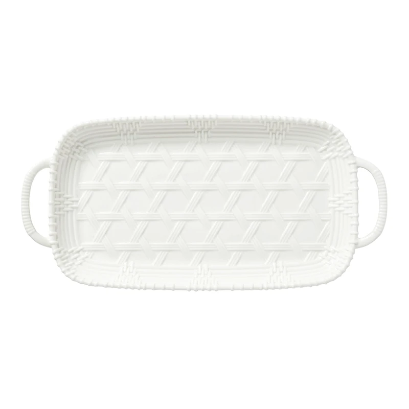 Lenox 893875 Tabletop Gifts Hors D'Oeuvre Tray, Porcelain, White