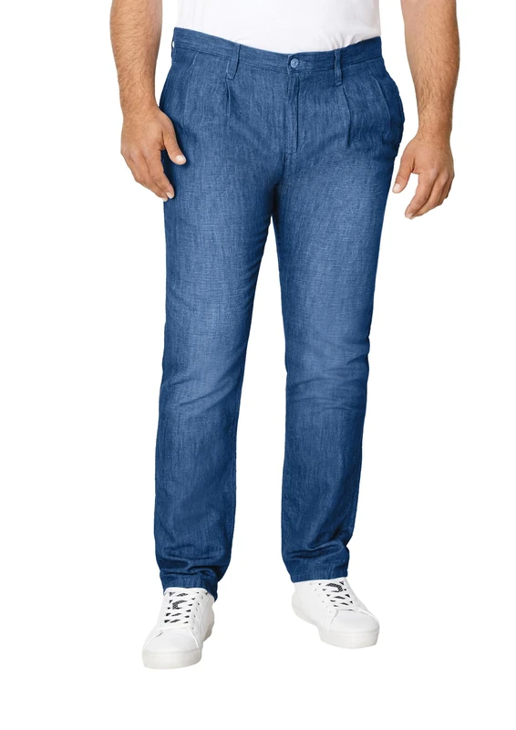 s.Oliver Big Size Men's Relaxed Linen Mix Jeans, 56Y8, 42 W/34 L