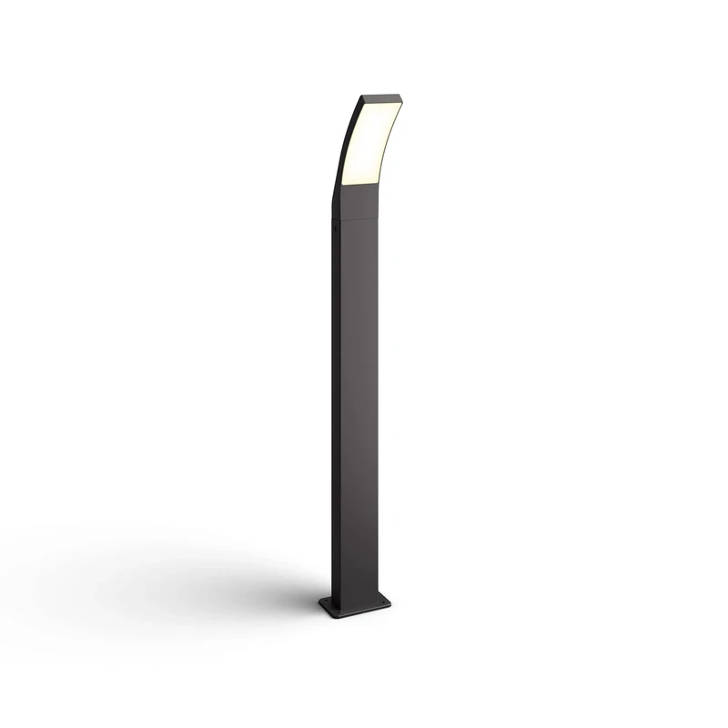 Philips LED Splay Outdoor Pillar Lamp [Warm White - Anthracite Grey] Water Resistant IP44, For Garden, Patio and Terrace Lighting