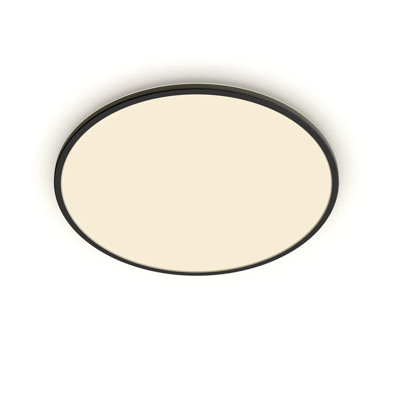 Philips LED SuperSlim Outdoor Ceiling Light 15W [Warm White - Black] Water Resistant IP54, For Garden, Patio and Terrace Lighting. - Image 1