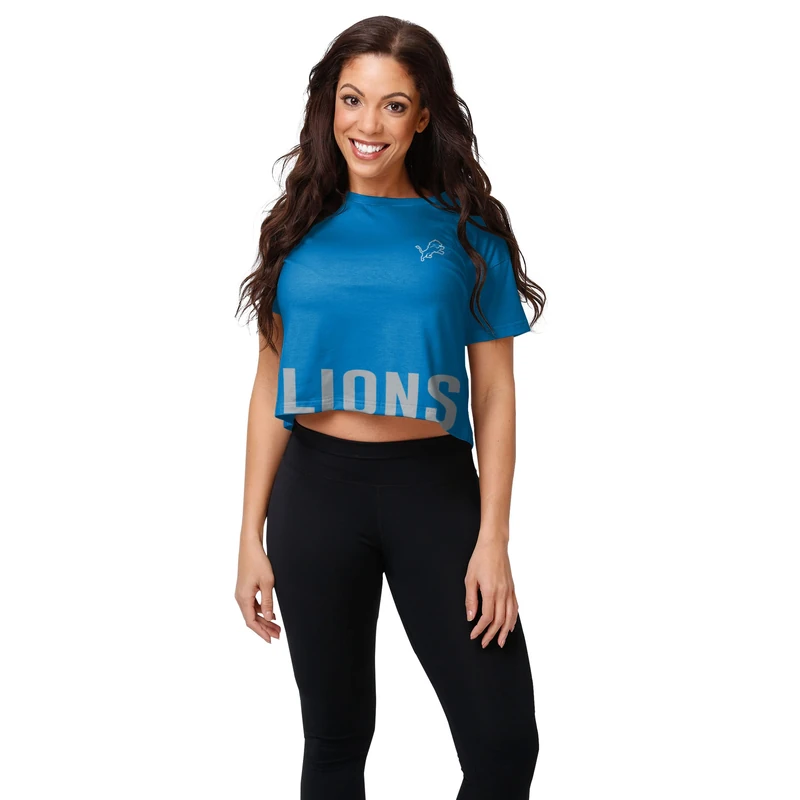 FOCO Women's NFL Team Logo Ladies Fashion Crop Top Shirt