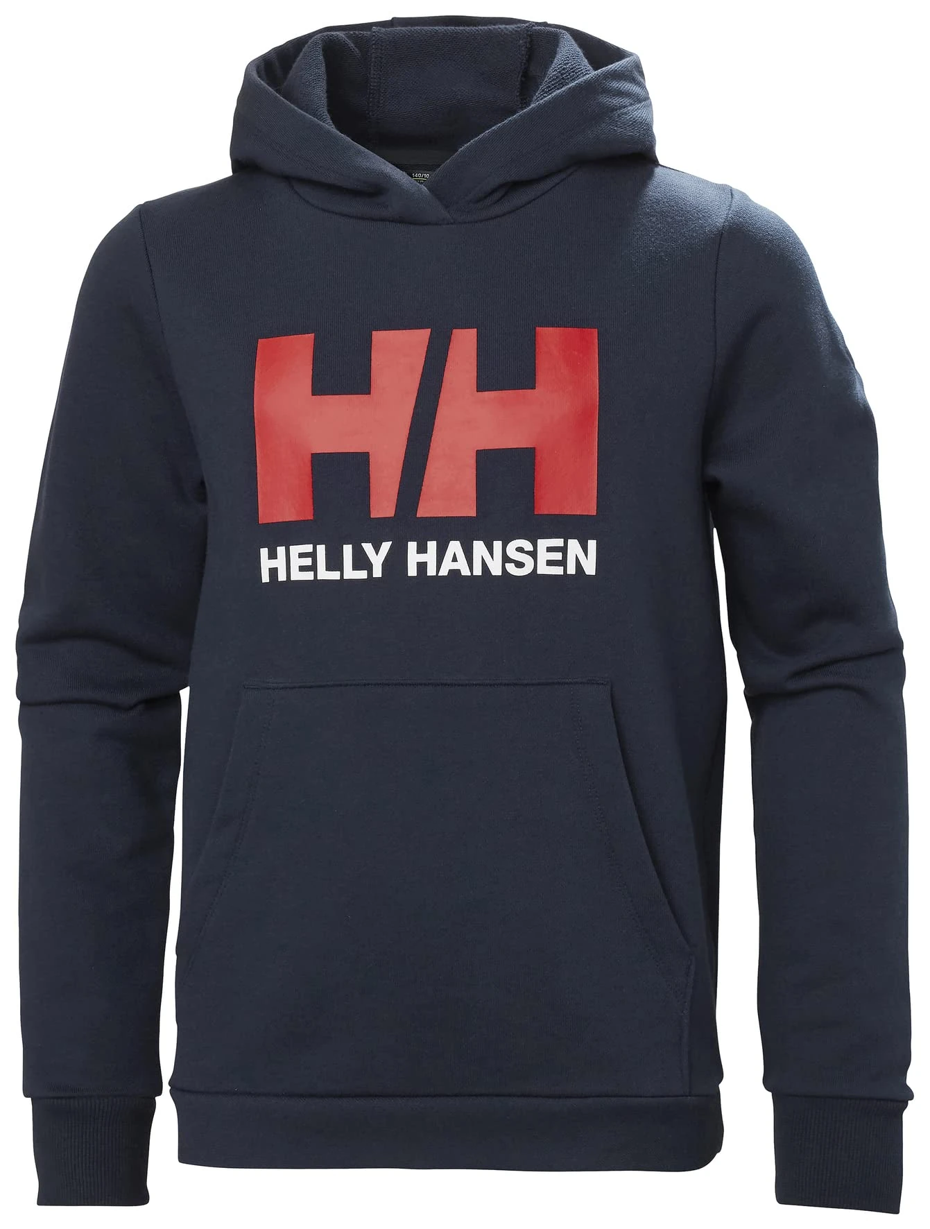 Helly Hansen Junior Unisex Jr HH Logo Hoodie 2.0, Navy, 10