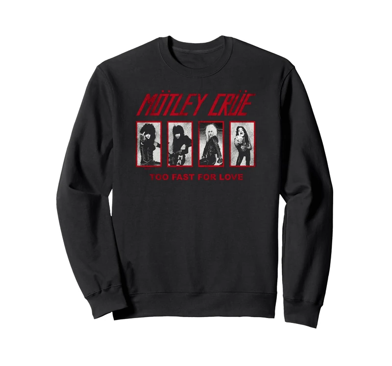Mötley Crüe 81 Too Fast For Love Group Grid Sweatshirt